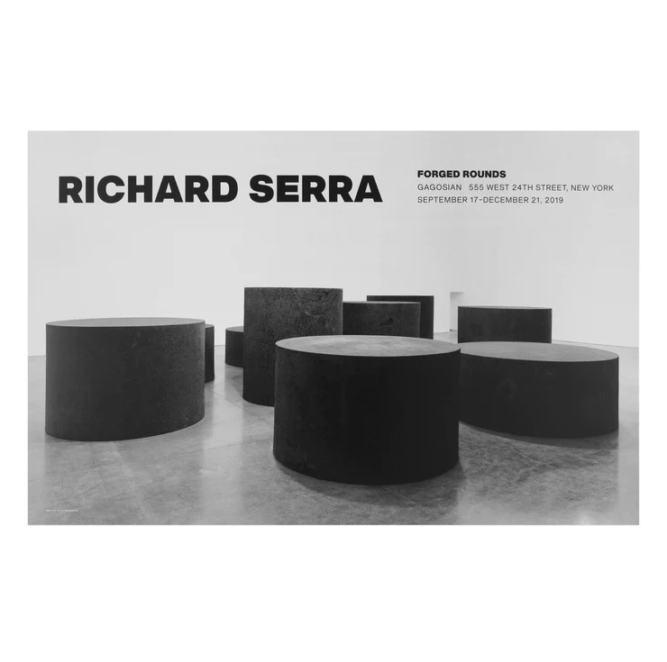 리차드 세라 Richard Serra FORGED ROUNDS 전시 포스터 (액자 포함) : Shh