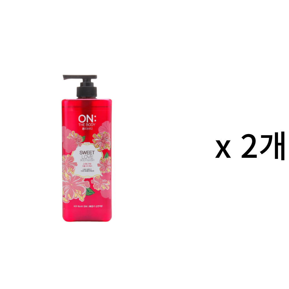 온더바디 퍼퓸 바디워시 900g 러브 2개 : 까까조