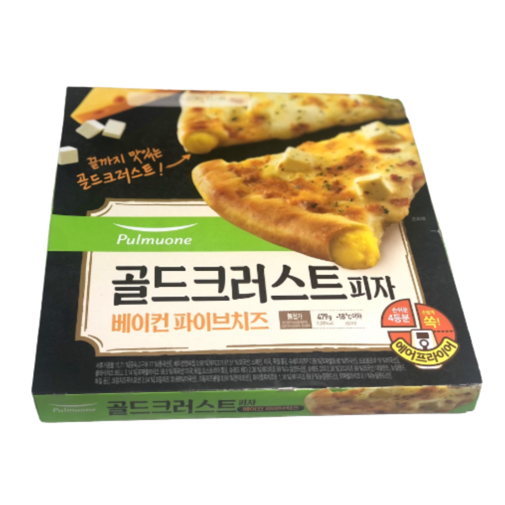 풀무원 골드크러스트 피자 베이컨 파이브치즈 3판 : 골든마레