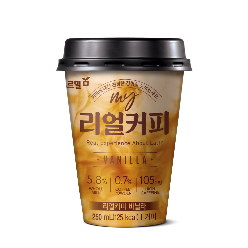 푸르밀 리얼커피 오리지널, 바닐라 250ml 10컵, 20컵 라떼 커피 : 푸르밀 공식몰