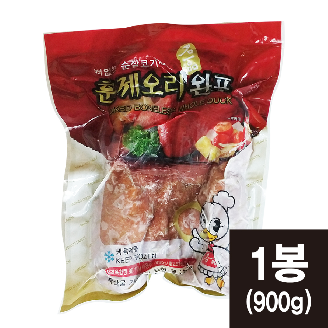 삼아 훈제오리 완포 900g 통오리 훈제 : 코리아타임스퀘어N