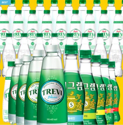 트레비 플레인 300ml 20페트, 190ml 30캔, 190ml 60캔, 무라벨 350ml 20페트, 500ml 20페트, : 담고마켓