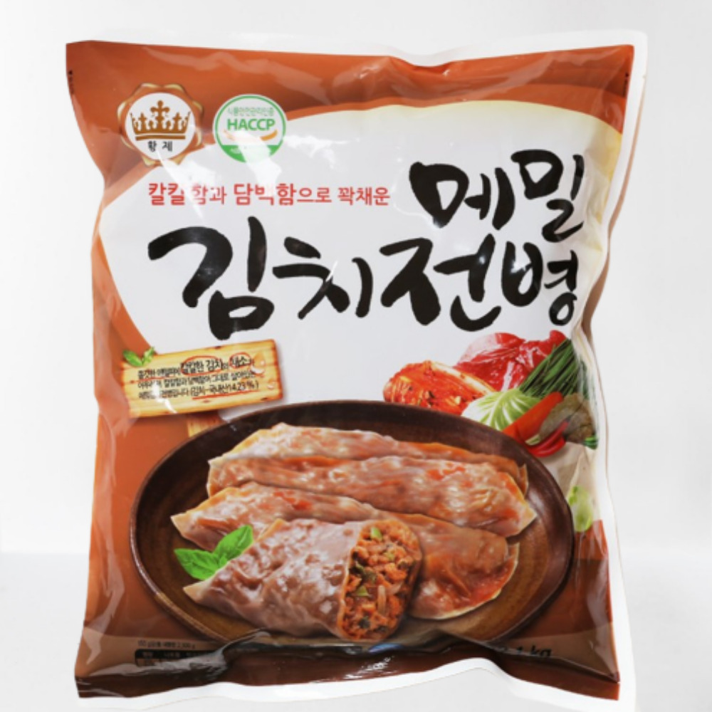 김치메밀전병 2.1kg 5ea 박스 준푸드 : 리빙어센틱