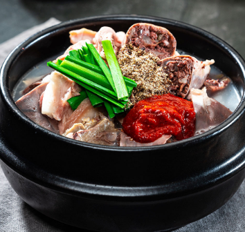 가마솥 우 사골 육수 아바이 수제 순대국 6 팩 : 산책길 스토어