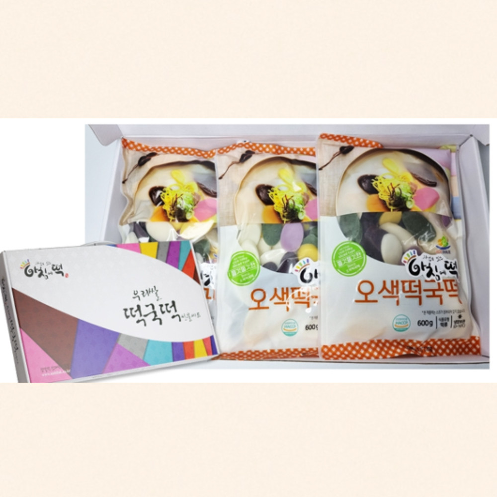 오색 현미 떡국떡 1.2kg 100%국산쌀 무방부제 : 시골사람