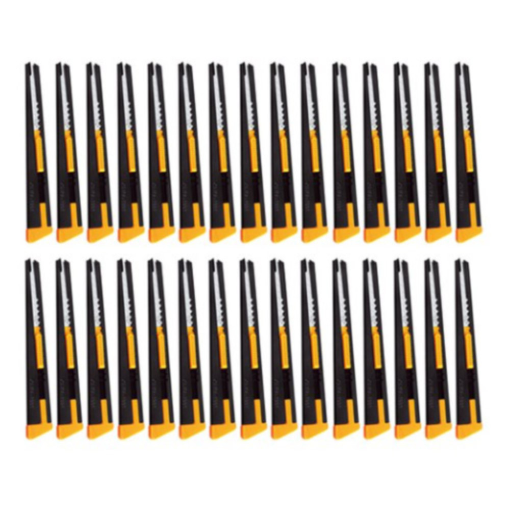 다다 stationery Lock 커터칼, 블랙, 30개 : 주식회사 다다