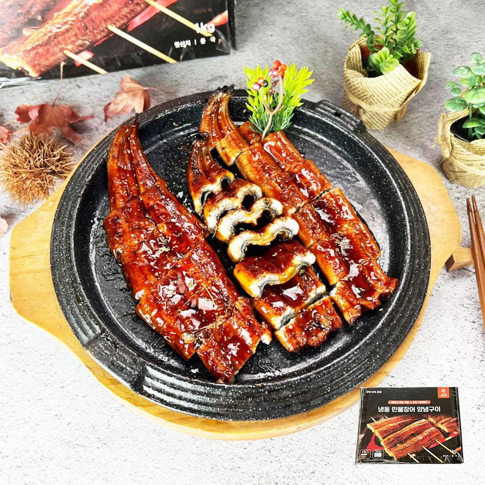 [이제이푸드스토리] 손질 민물 장어 1kg 양념 장어 전자렌지 가능 : 이제이 푸드스토리