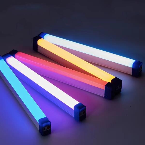 계묘년 무드등 USB 충전 RGB 사진 라이브 필 LED 다채로운 조명, 분위기 램프 튜브 스틱 룸 장식 자석 : 라데카스토어