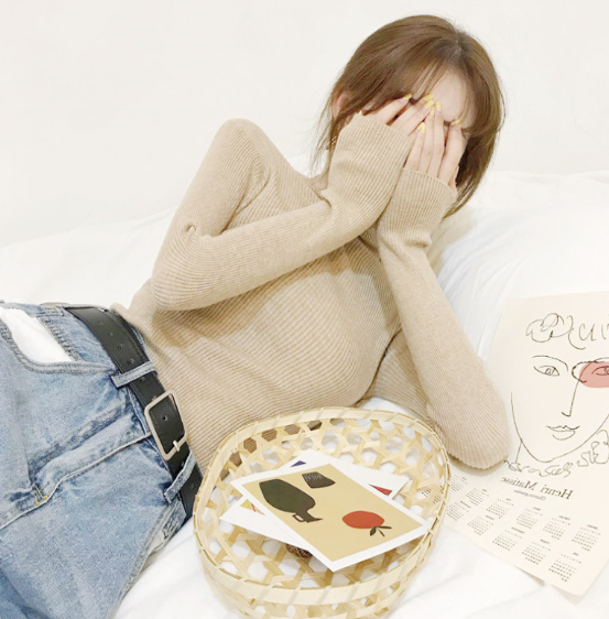 흰색목폴라 골지폴라티 이너폴라티 골지목 검정 : 복리상회