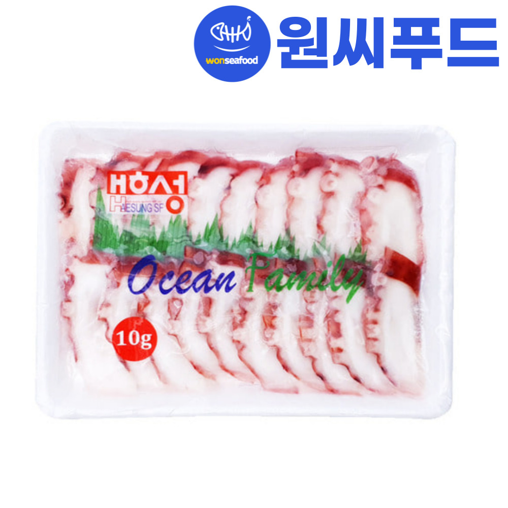 원씨푸드 초밥용 초문어 10gX20미(200g) 문어초밥 하비코 슬라이스 초밥재료 초회 : 원씨푸드