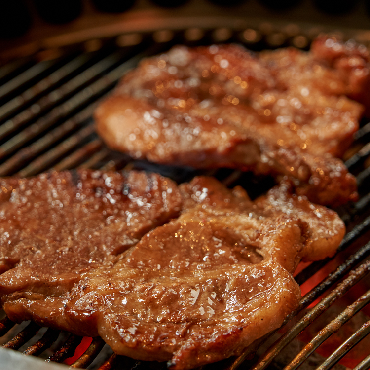 [조박집] 마포 돼지갈비 맛집 100% 국내산 냉장 돼지 수제갈비 양념목살 600g+동치미 set : 조박집