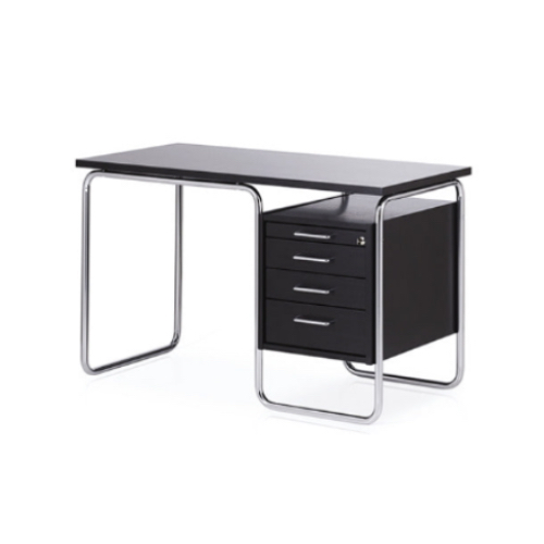 [L&C stendal] 엘엔씨스텐달 Contor Desk S, Black Stained Ash/Chrome Frame : DIVINGHOME