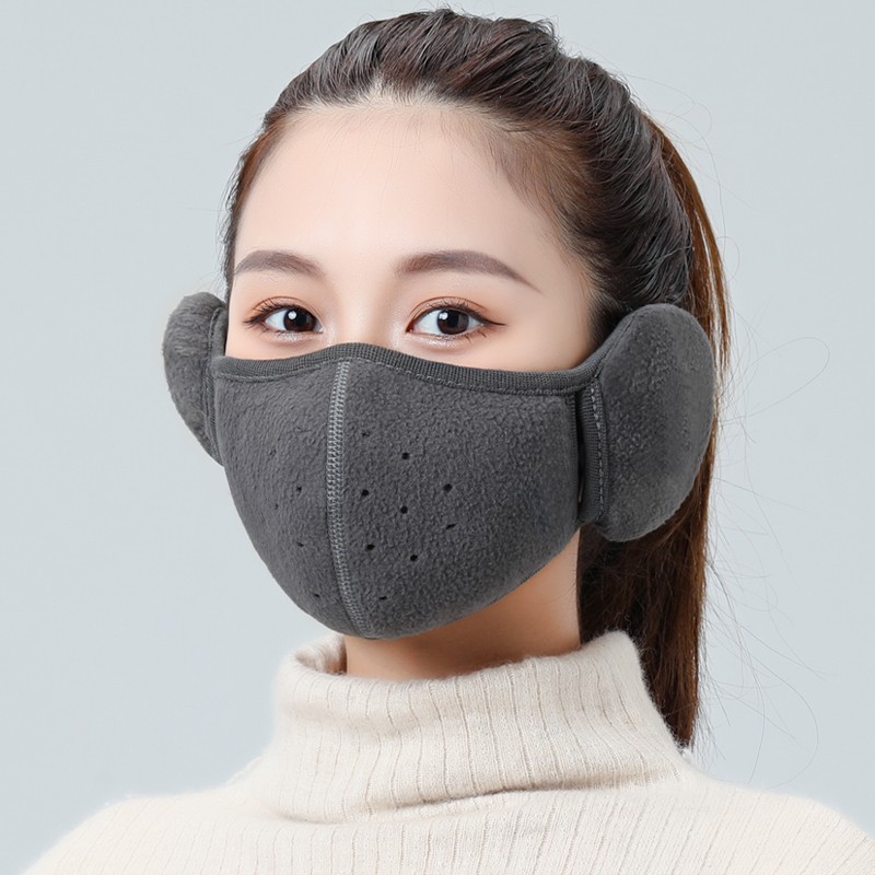 1+1 방한 귀마개 마스크 따스웜 겨울 따스 보온 워머 골프 안면 귀도리 : 한아름드림