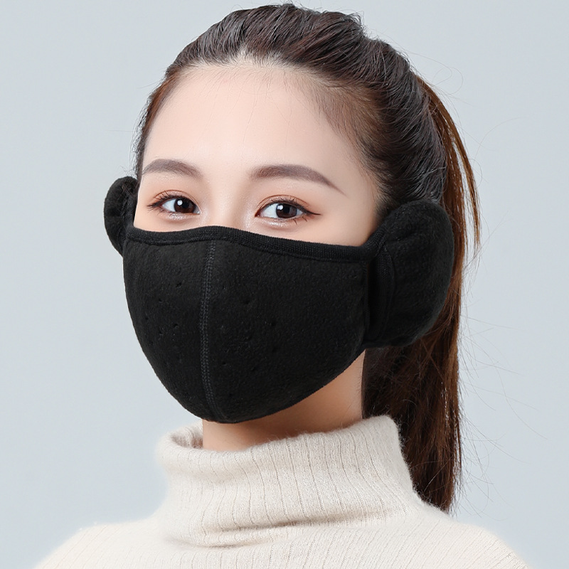 1+1 방한 귀마개 마스크 따스웜 겨울 따스 보온 워머 골프 안면 귀도리 : 한아름드림