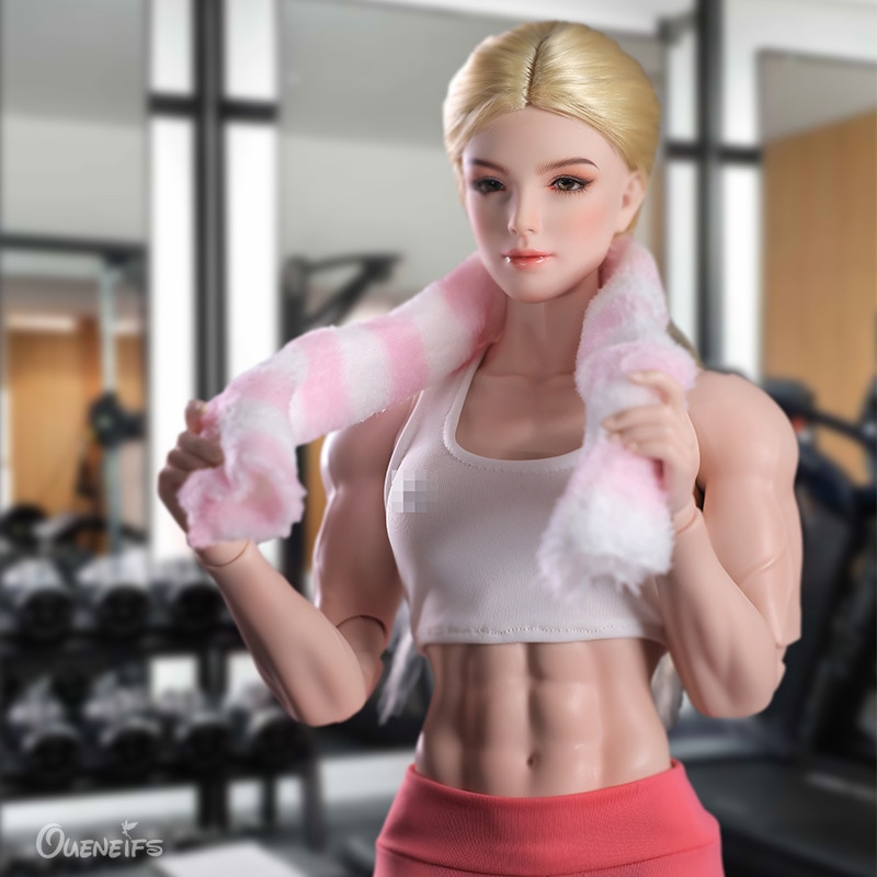 구체관절인형 BJD 인형 구관 DBS BLYTH caporos bjd 14 흰색 탱크 탑과 핑크 스포츠 정장 풀세트 볼 관절 소녀를위한 선물 331 : 셰어드비전