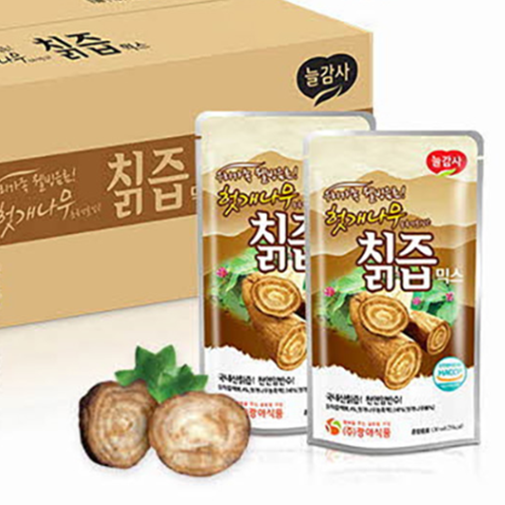 칡즙효능 생칡 술독 헛개수 열매 칡즙 간에좋은 파우치 130x30 : 빌드업4344