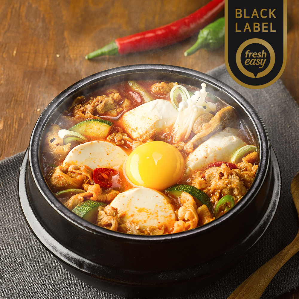 더큰 우삼겹 순두부찌개 1215g 냉장 : 프레시지