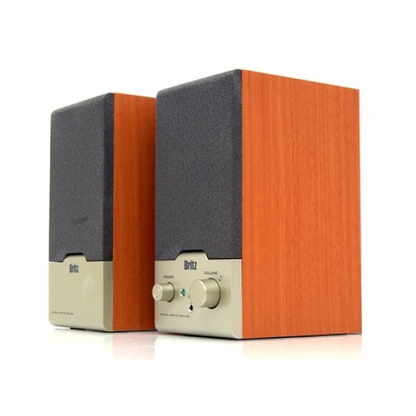 브리츠 2채널스피커] BR-1000A Cuve 우드 : 제이제이컴