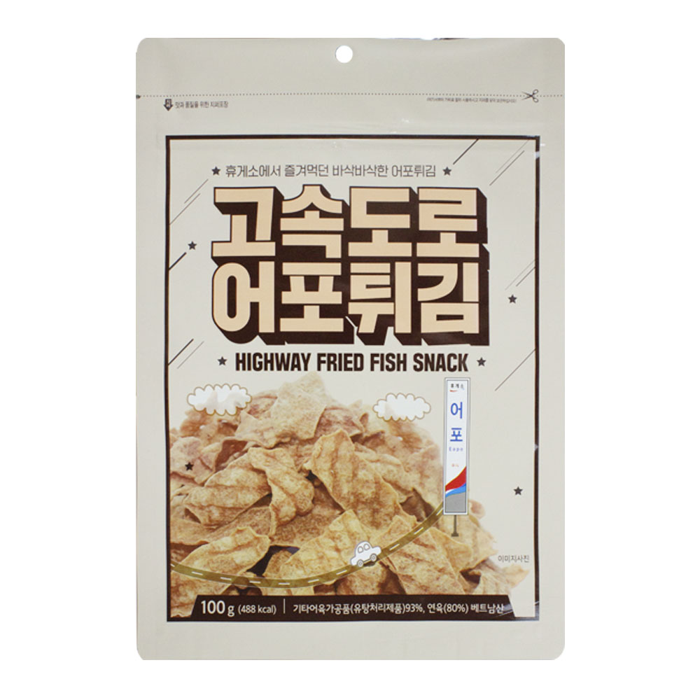 바삭한 휴게소 고속도로 어포튀김 100g : 리프레쉬 스토어