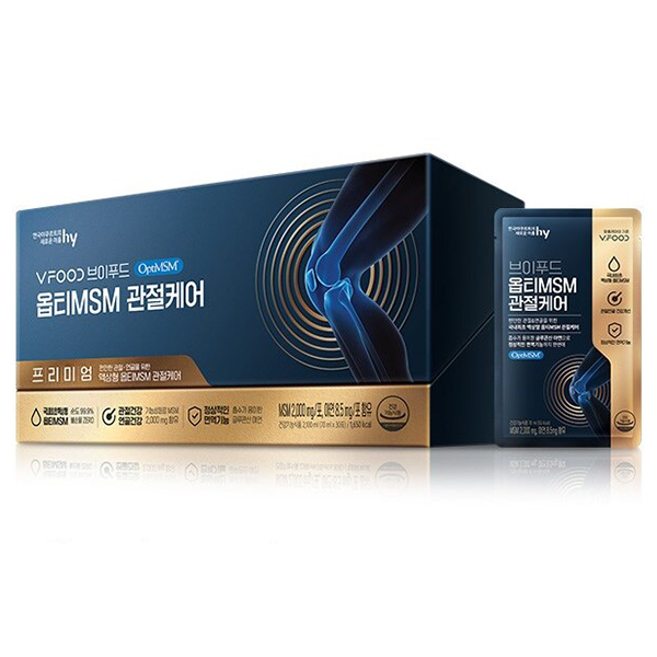 한국야쿠르트 HY 브이푸드 옵티 MSM 관절케어 70ml x 30포 : 바른솝
