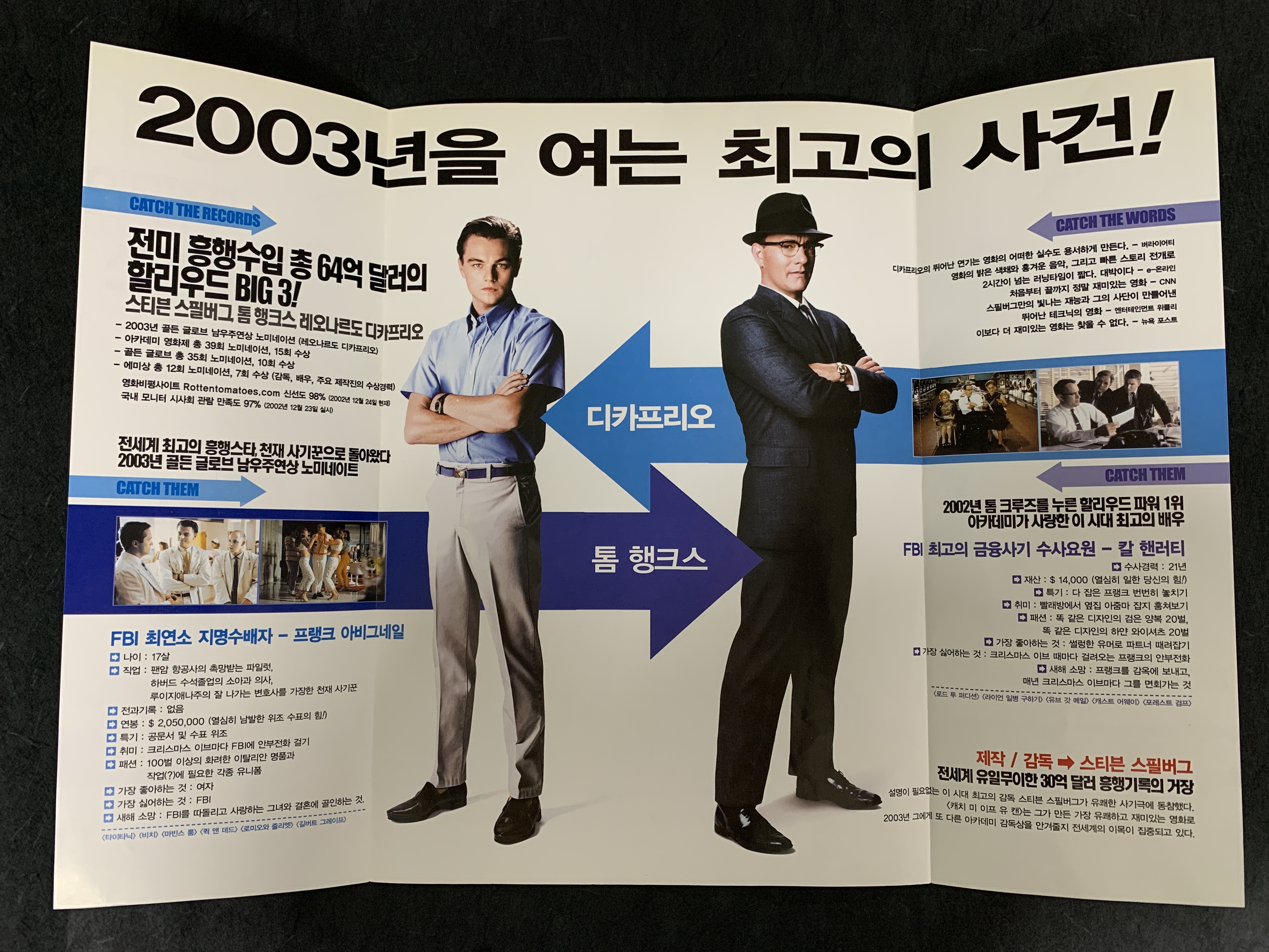 캐치 미 이프 유 캔 영화 전단지 / 접이 : 이십 년 전