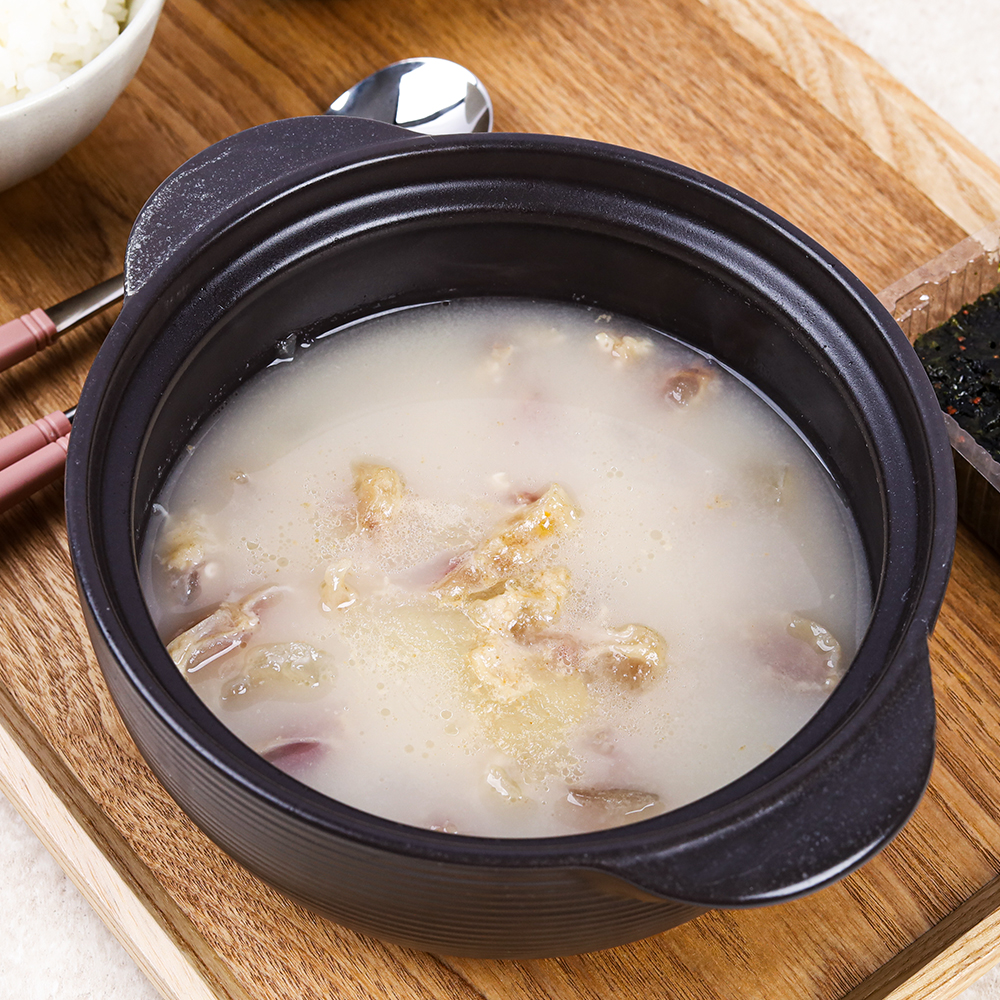 가마솥 한우 사골 스지탕 1kg 2-3인분 도가니탕  유진네국집 석바위시장 : 삼해진미
