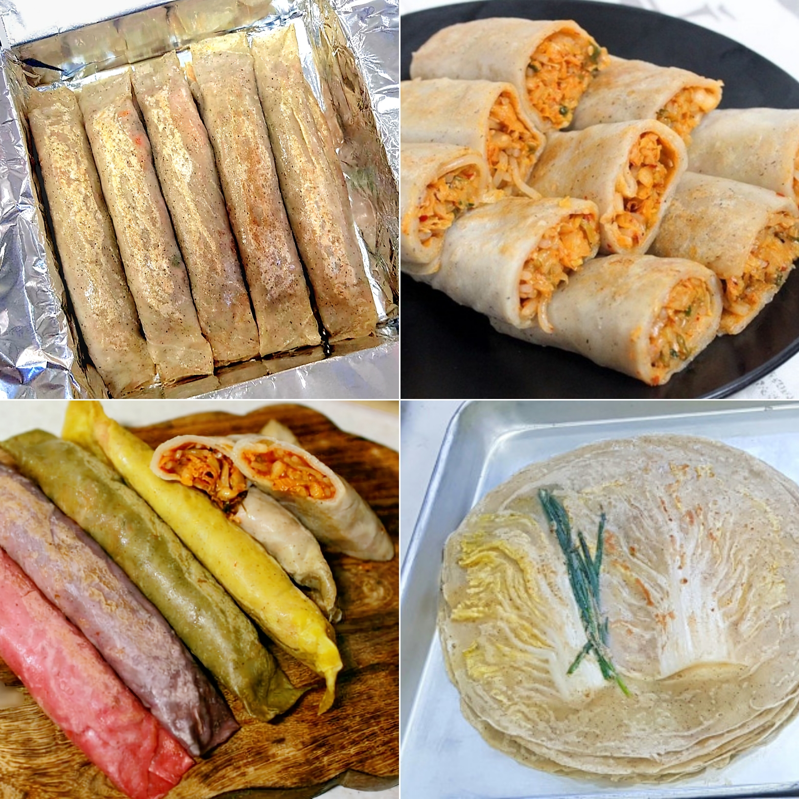 뚱이네전집 강원도 영월 메밀전병 메밀 부침개 김치전 중앙시장 택배 못난이 만두 10개입 : 베이직-마켓