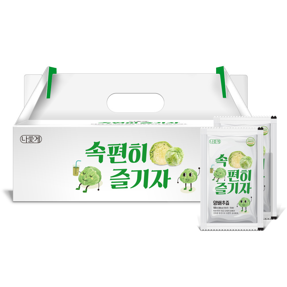 나애게 무안 양배추즙 100ml 30팩 : 나애게