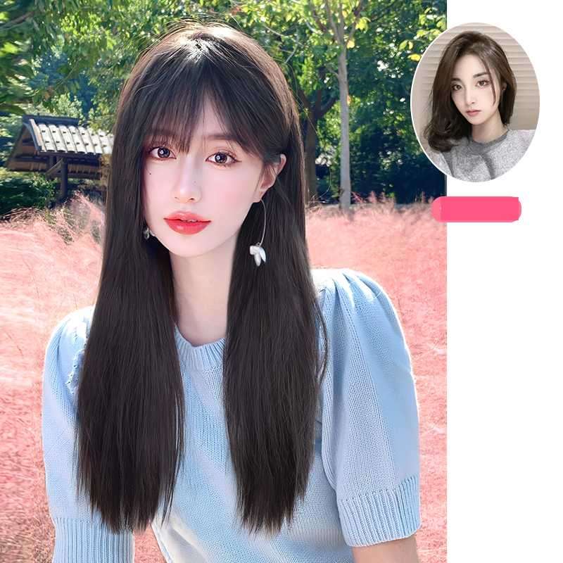 여성 통가발 티안나는 수제 가발 긴머리 스트레이트 : 월드WIDE마켓