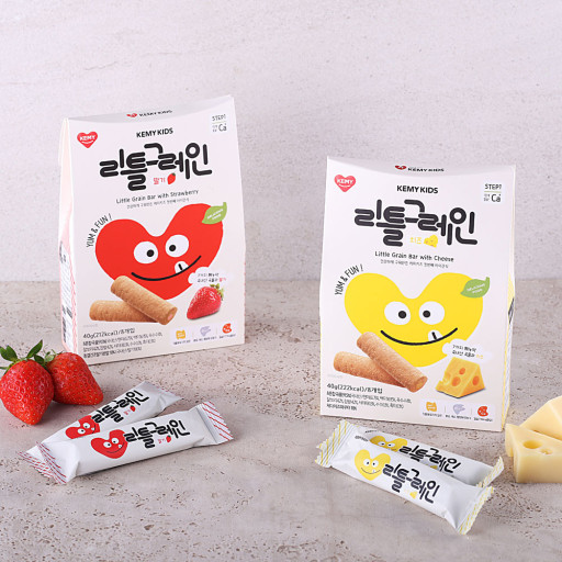 아기과자 곡물과자 리틀그레인 40g 딸기 치즈 바나나&당근 블루베리 : 그린푸드마켓