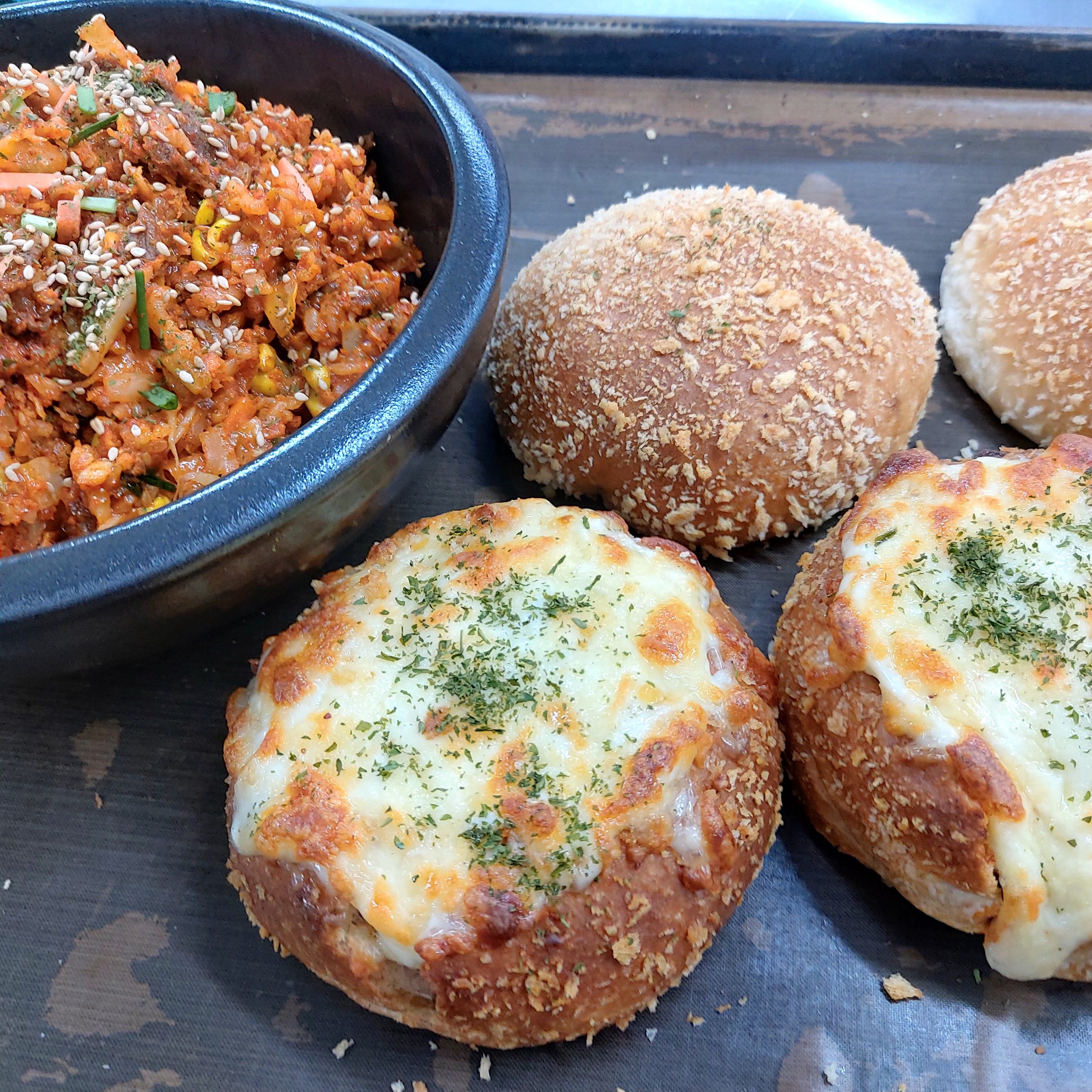 전주 비빔빵 야채 비건 불고기 치즈 오징어 비빔밥 빵 고로케 크로켓 : 천년누리 전주빵