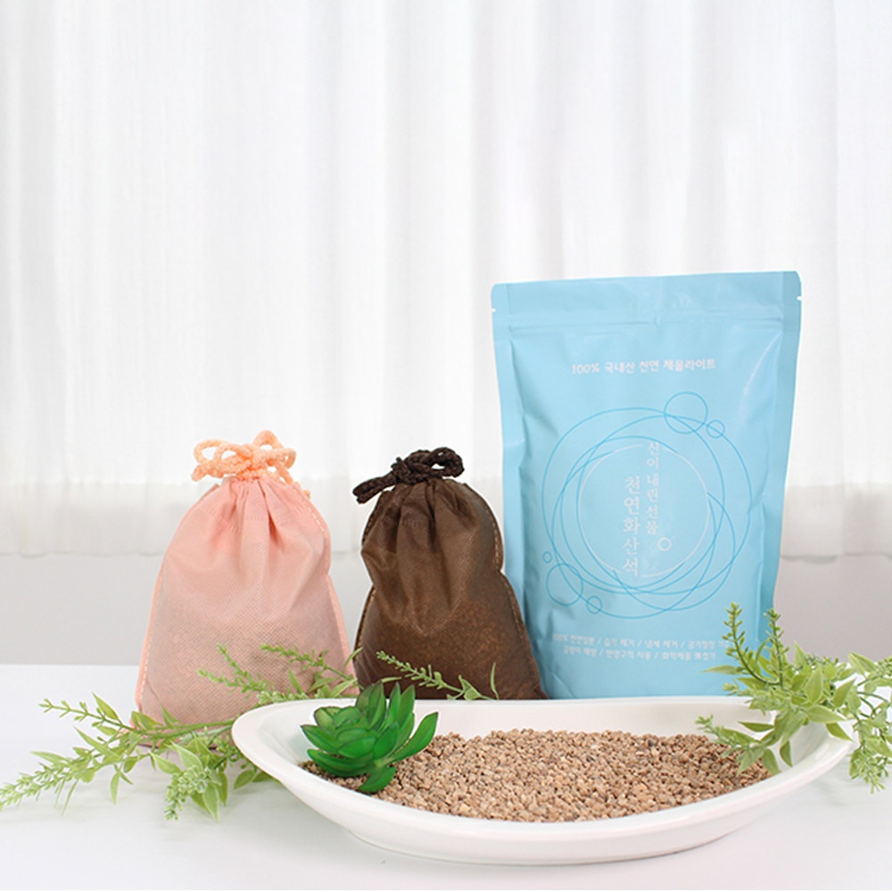 신이내린선물 천연화산석(제올라이트)호미반도 100% 국내산, 제습, 악취제거(원룸. 냉장고, 신발장 등), 가습, 새집증후군, 곰팡이억제... 