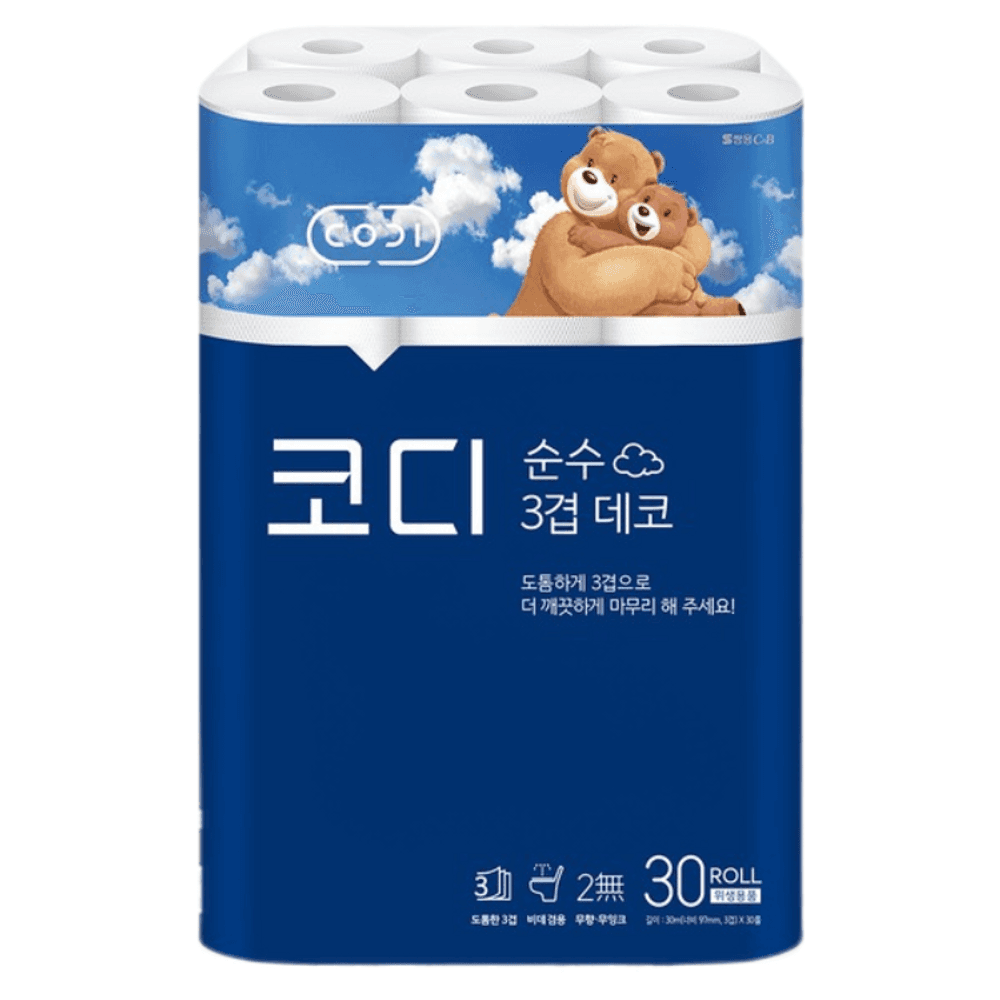 코디 순수한데코 3겹30m 30롤 쌍용씨앤비 : 유주클럽