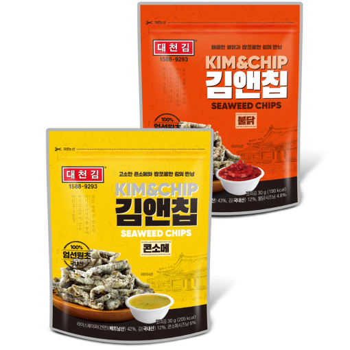 대천김 김앤칩 콘소메 / 불닭 30g 5봉 : 푸드11