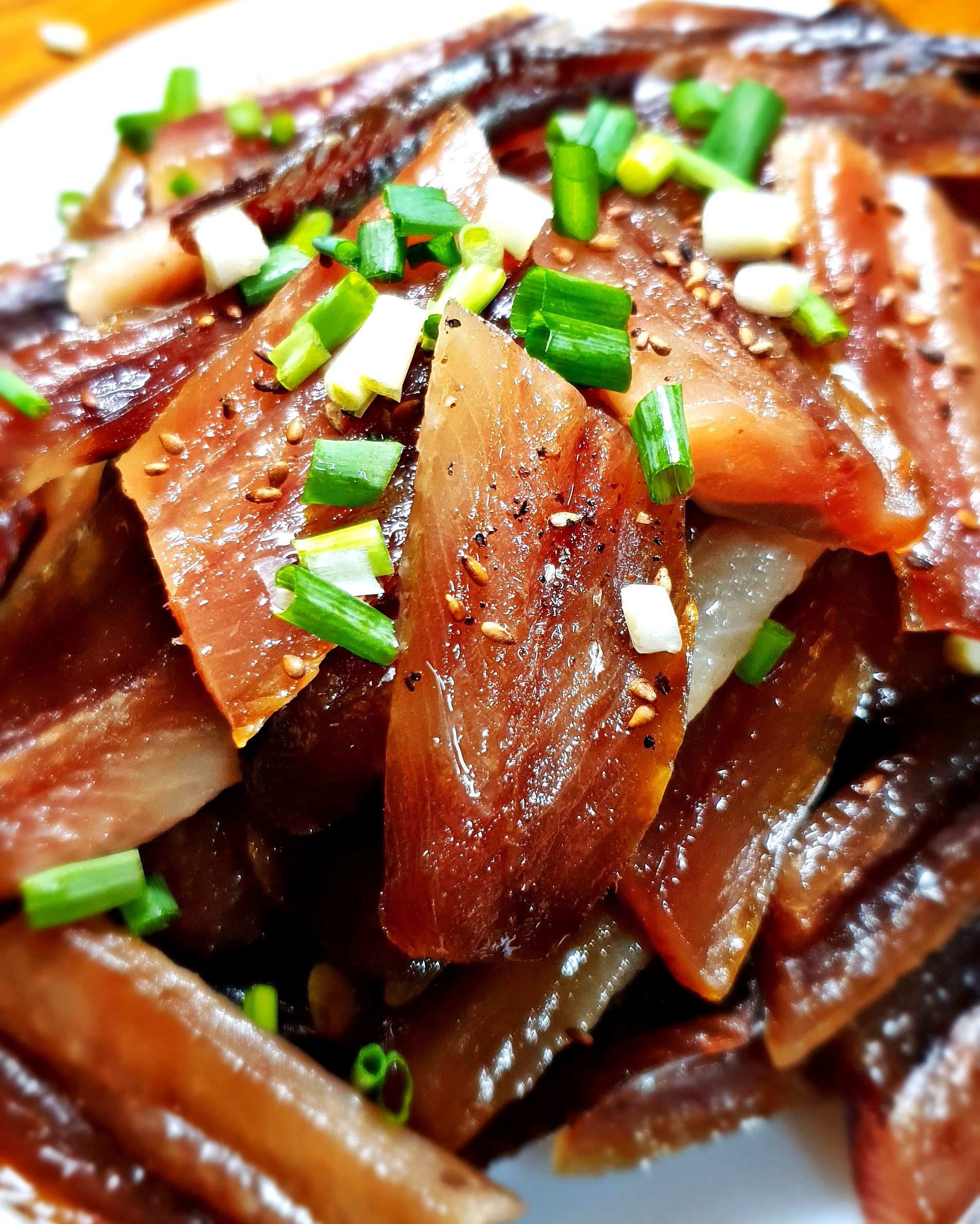 [죽도시장] 당일 조업 동해안 제철 순살 청어회 500g 야채 초고추장 세트 : 팜이안