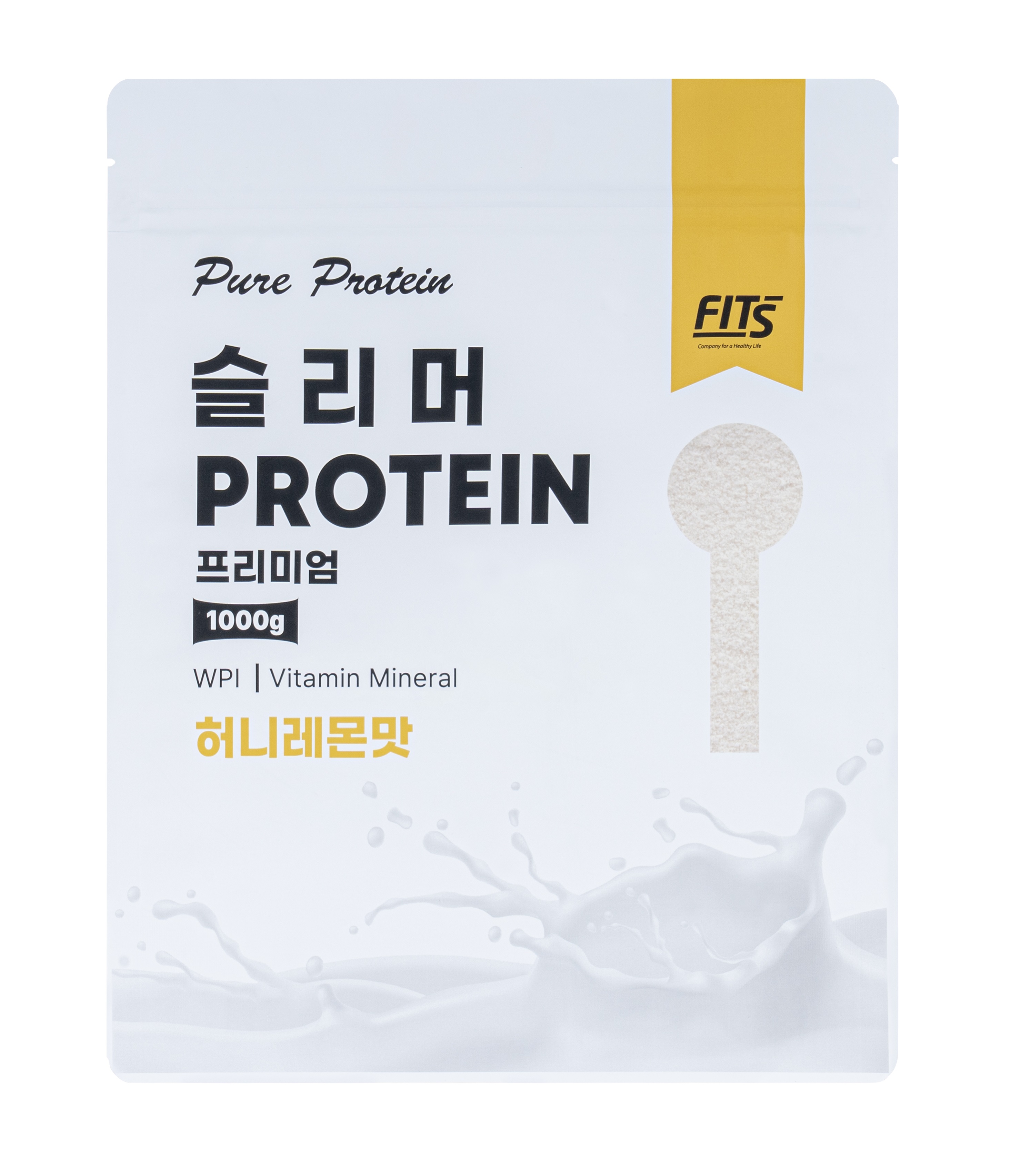 핏츠 슬리머 프리미엄 허니레몬맛 차전자피 WPI 단백질 보충제 1kg : FITS