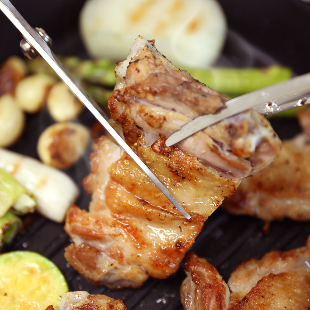 셰프애찬 스테이크 닭갈비 1팩(4대) 소금 양념 구이 캠핑 : 셰프애찬