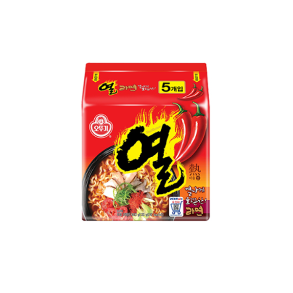 오뚜기 열라면 120g (5입)x5개 무료배송 : 대명종합물류