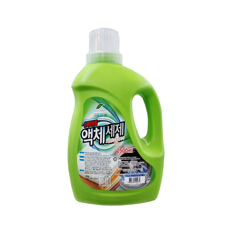 [에코그린] 슈퍼파워젤 액체세제 2500ml : 불곰 마켓