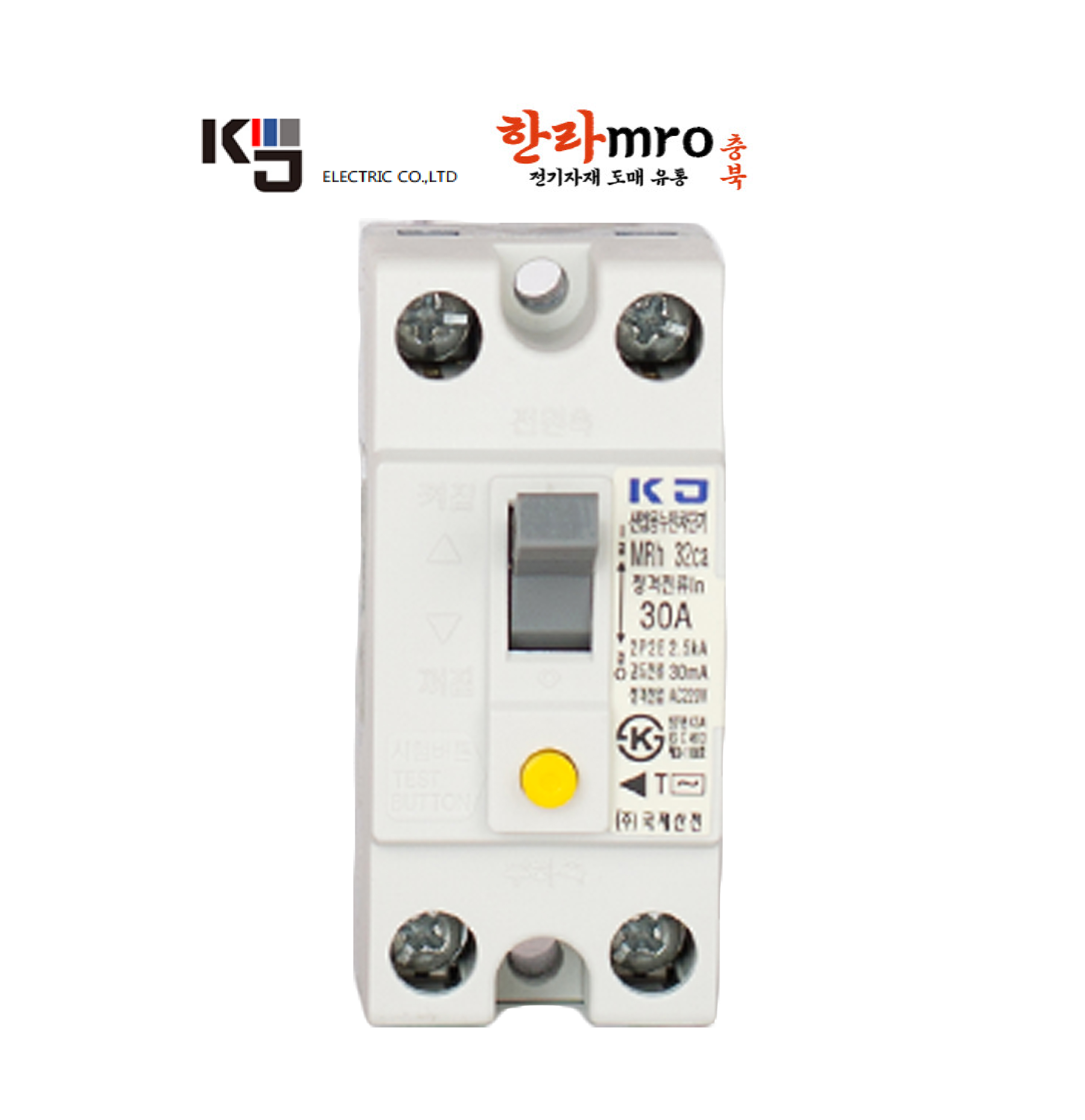 국제산전 MRh 32Ca 분전반용 누전차단기 30AF 2P ELCB : 한라 MRO