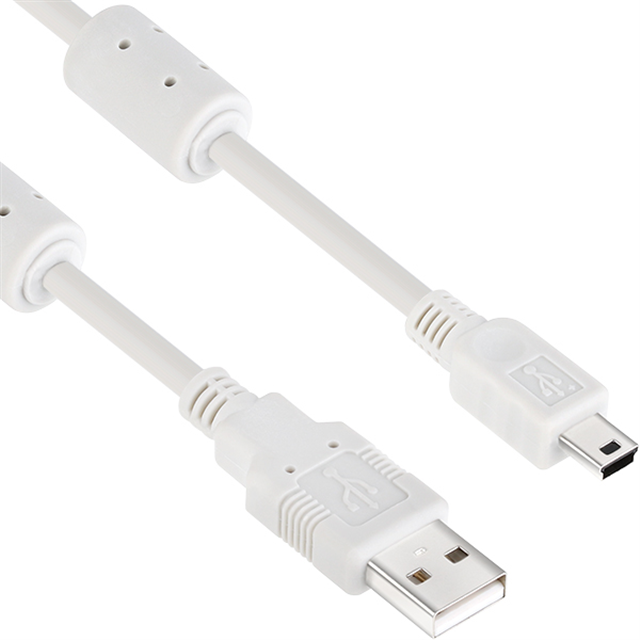 강원전자 넷메이트 NMC-UM230 USB2.0 AM-Mini 5핀 케이블 3m (노이즈필터) : KKOMANGGU