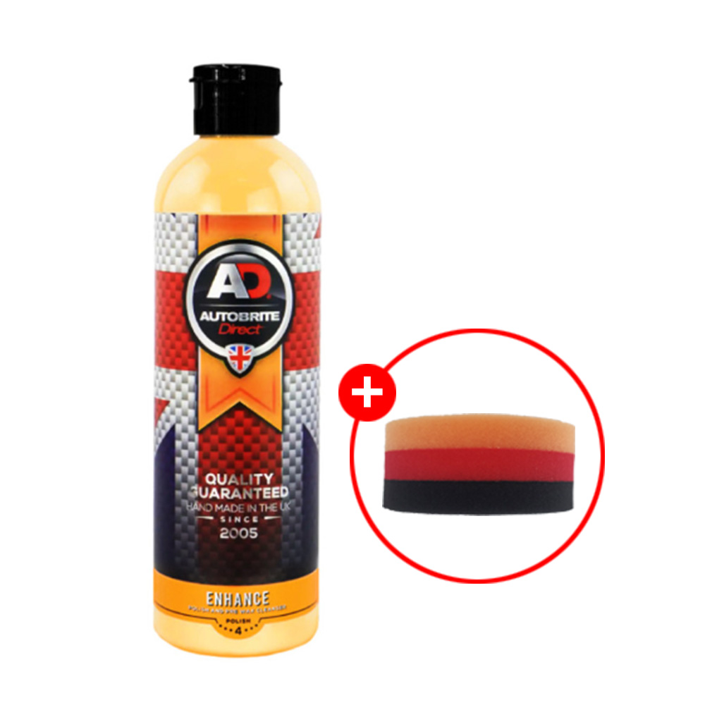 오토브라이트 다이렉트 인핸스 250ml+원형저먼패드 건식페클 물때제거 워터스팟 리무버 : 세차용품