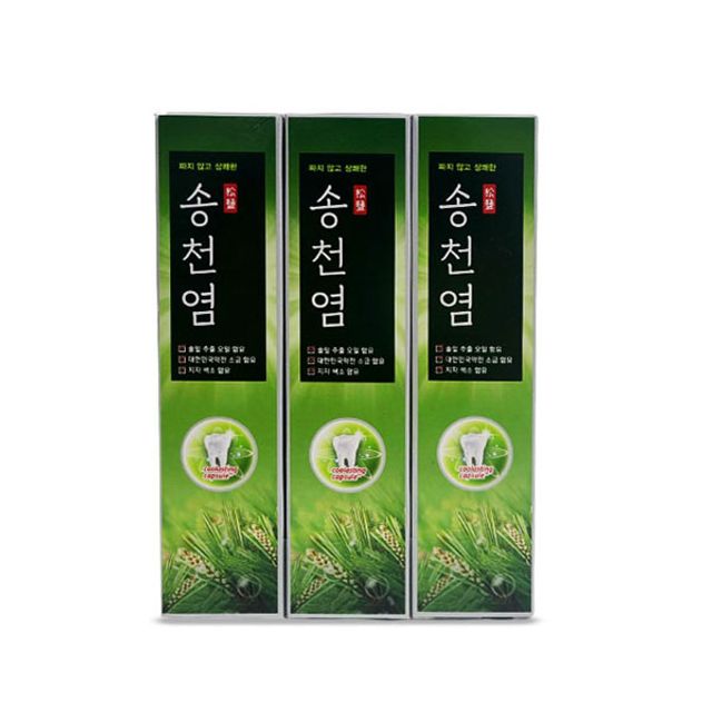 메디안 상쾌한 송천염 치약 120gX3개입 : 캐슬볼
