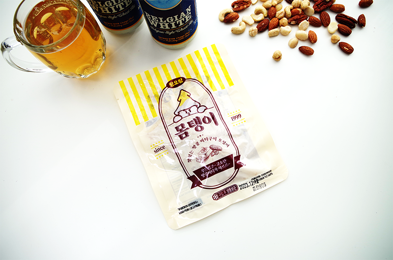 찡오랑 오징어 버터구이 몸탱이 촉촉한 맥주 안주 소용량 80g 10개 세트 총 800g : 찡오랑
