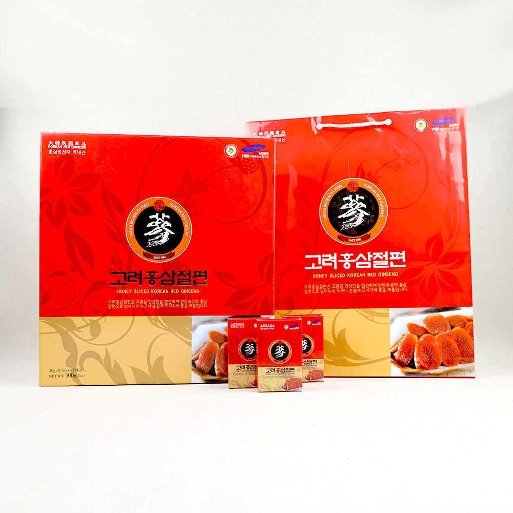 하늘선물 고려홍삼절편 300(20gx15p) /선물용 쇼핑백증정 3일만이가격! : 우리존농산