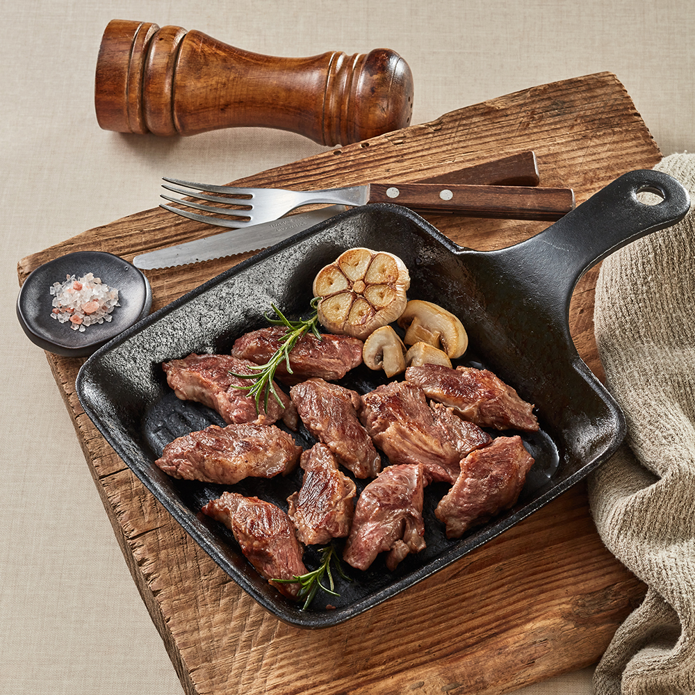온가족 양념갈비살 500g 1kg 소갈비살 양념갈비살 캠핑고기 소고기 : 에이징그라운드
