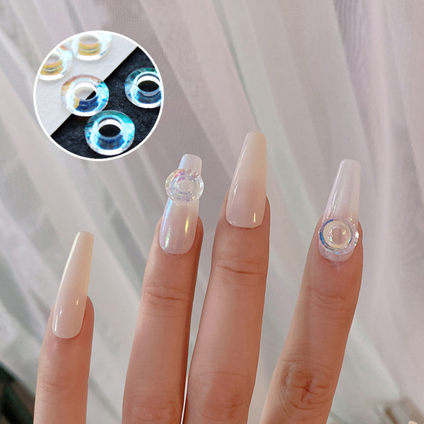 언포일 도넛 스톤 10pcs 얼음 네일 도넛 아트 : 네일이좋아