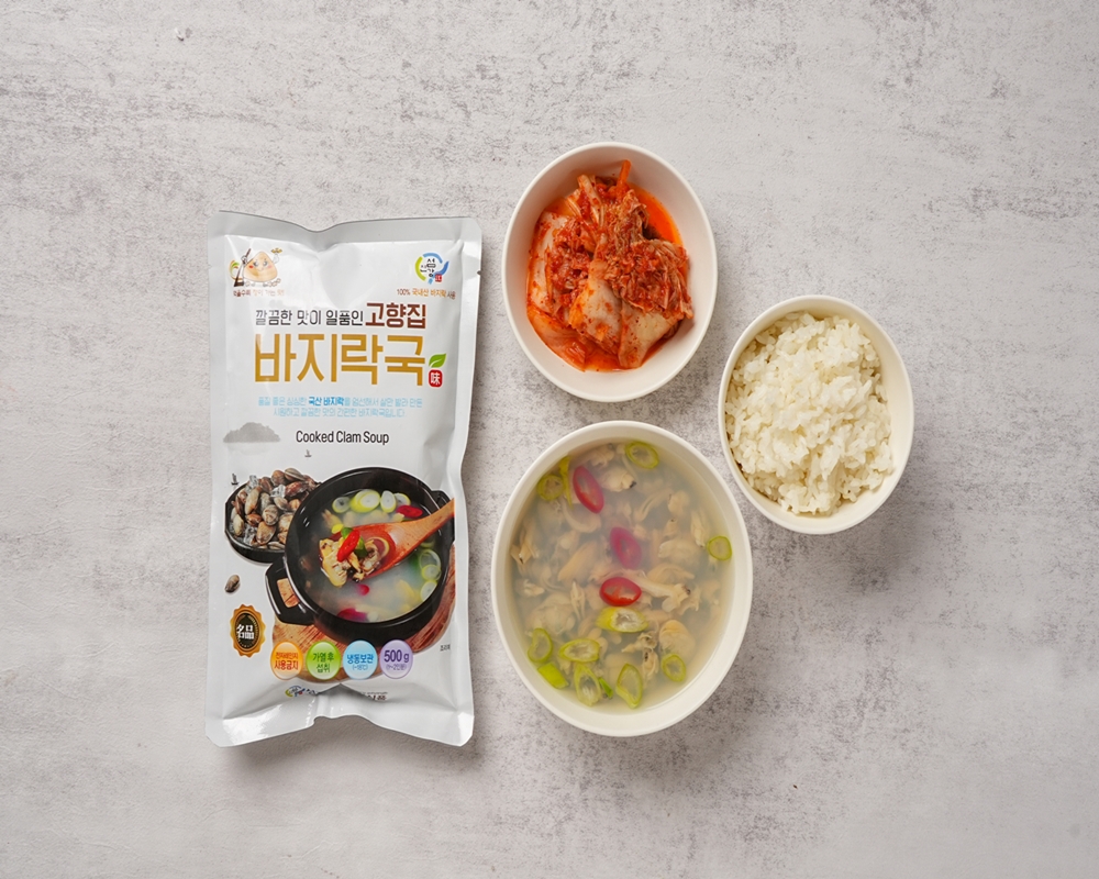 고향집 고창 바지락국 500g 6팩 10팩 100%국내산 : 섬진강고향집식품