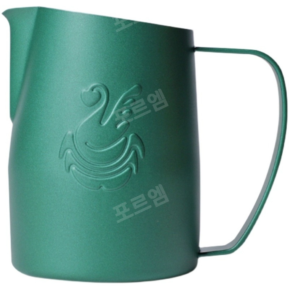 라떼아트 밀크저그 우유 스팀피쳐 밀크 저그 지비 디자인 스팀피처 450ml : 구대낙원