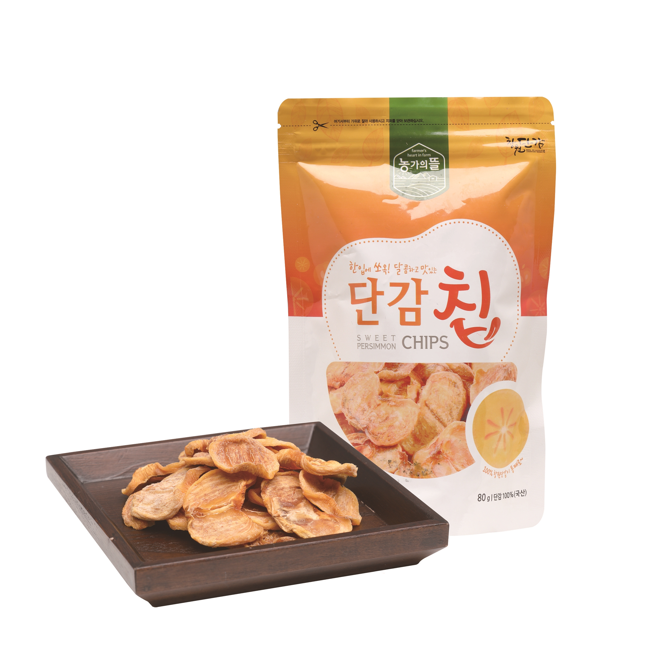 다경 농가의뜰 단감칩80g : 다경김치